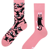 Chaussettes rigolotes Chats roses