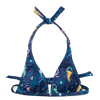 Haut de bikini triangulaire rigolo Méduse marine