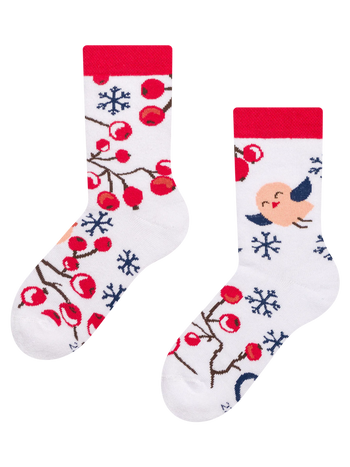 Chaussettes chaudes rigolotes pour enfants Baies d’hiver