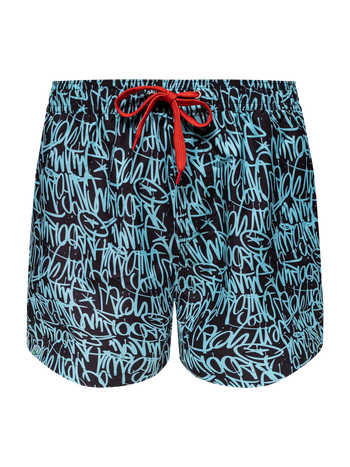 Short de bain rigolo pour hommes Graffiti