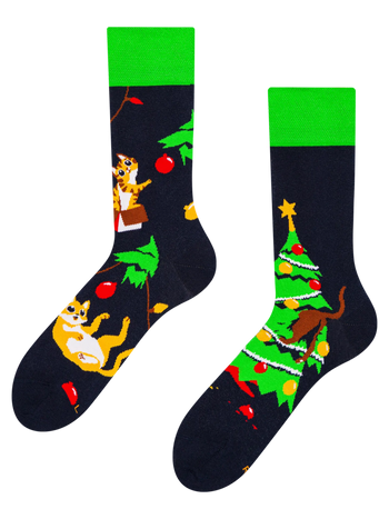 Chaussettes rigolotes Fête du chat