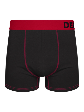 Boxer noir et rouge pour hommes
