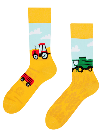 Chaussettes rigolotes Tracteur