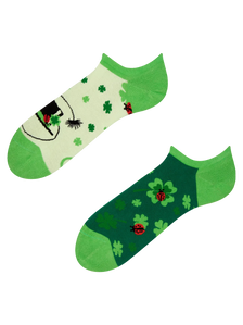 Socquettes rigolotes pour baskets Trèfle à quatre feuilles