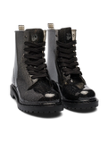 Bottes de pluie en paillettes noires pour femmes