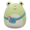 Peluche Squishmallows de 20 cm Wendy la grenouille au sac bandoulière