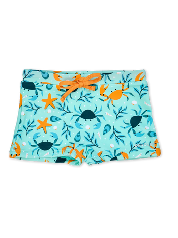 Short de bain élastique et rigolo pour enfants Crabe de mer