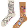 Chaussettes rigolotes Le vélo de ville
