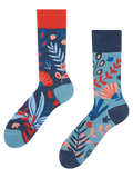 Chaussettes rigolotes en fibres de bambou Corail