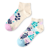 Socquettes rigolotes Feuilles turquoise