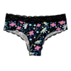 Culotte en dentelle pour femmes Fleurs violettes