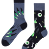 Chaussettes rigolotes Petit monstre vert