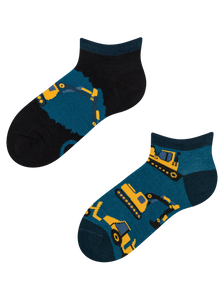Socquettes rigolotes pour enfants Pelleteuse