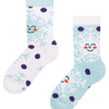 Chaussettes chaudes rigolotes pour enfants Flocons de neige joyeux