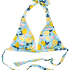Haut de bikini triangulaire rigolo Citrons d'été