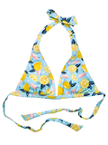 Haut de bikini triangulaire rigolo Citrons d'été