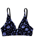 Bralette triangulaire sans coutures pour femmes Coquelicot de minuit