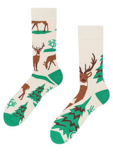 Chaussettes chaudes rigolotes Cerf majestueux