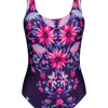 Maillot de bain une pièce rigolo pour femmes Esprit des fleurs