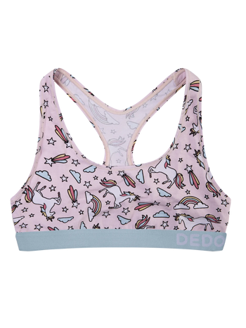 Bralette rigolote pour femmes Licorne arc-en-ciel