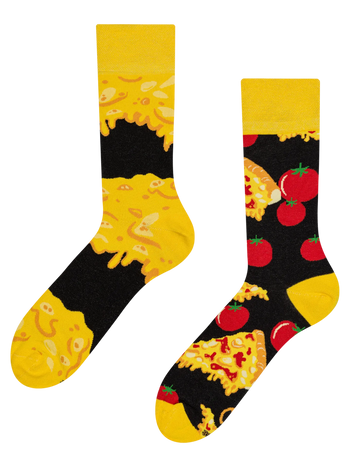 Chaussettes rigolotes Pizza au fromage