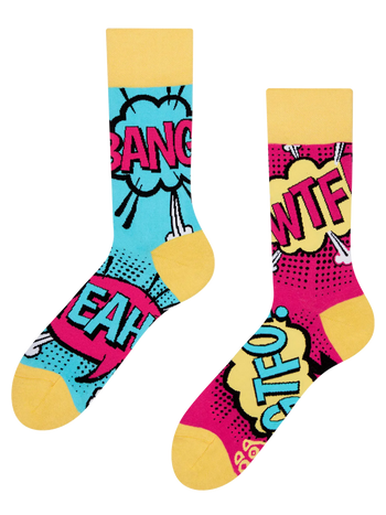 Chaussettes rigolotes Bande dessinée