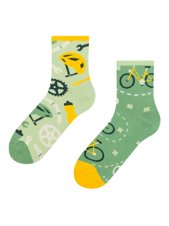 Chaussettes de cyclisme mi-mollet avec bandes