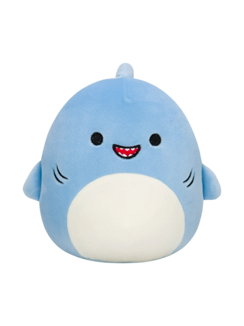 Peluche SQUISHMALLOWS de 20 cm Rey le requin bleu