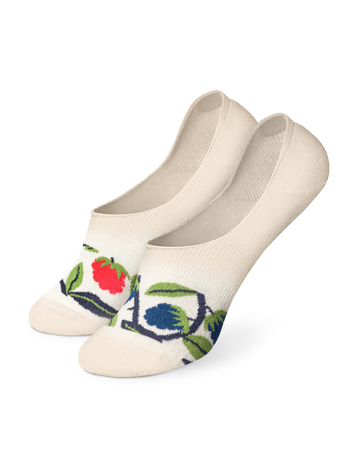 Chaussettes invisibles rigolotes Framboises