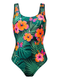 Maillot de bain une pièce rigolo pour femmes Hibiscus