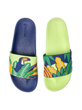 Sandales rigolotes Toucan et feuilles