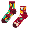 Chaussettes mi-mollet rigolotes Un livre ouvert
