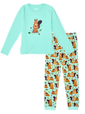 Pyjama rigolo pour femmes Écureuil dans les bois