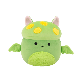 Peluche Squishmallows de 30 cm Earling la chauve-souris champignon vert fluo