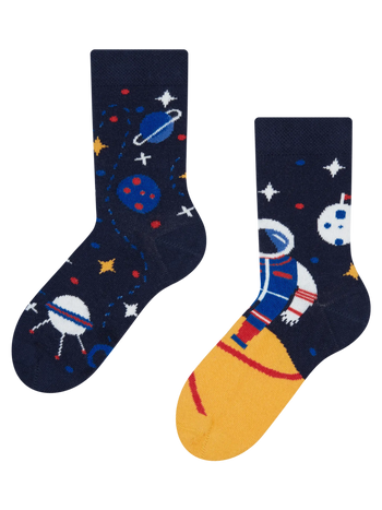 Chaussettes rigolotes pour enfants Astronaute