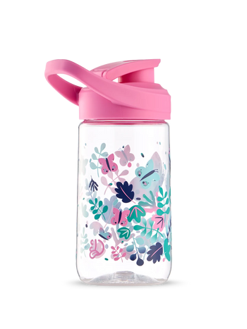Gourde d’eau rigolote de 470 ml Feuilles et papillons