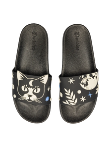 Sandales rigolotes Chat et lune