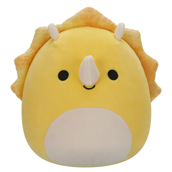 Peluche Squishmallows de 20 cm Lancaster le tricératops jaune