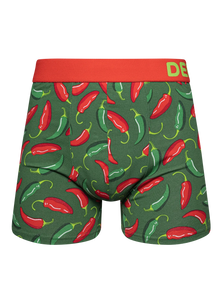 Boxer rigolo pour hommes Piment rouge
