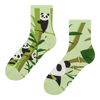 Chaussettes mi-mollet rigolotes Panda et bambou