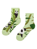 Chaussettes mi-mollet rigolotes Panda et bambou