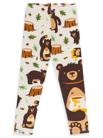 Legging en coton rigolo pour enfants Ours affamé