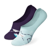 Chaussettes invisibles rigolotes Avions en papier et nuages