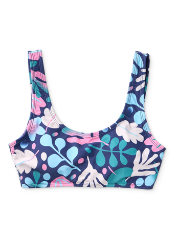 Haut de bikini de sport rigolo Feuilles colorées