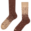 Chaussettes chaudes marron et beige
