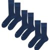 Lot de 3 chaussettes bleu nuit en coton peigné