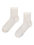 Chaussettes mi-mollet anti-stress blanc cassé
