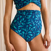 Culotte bikini MagicMix pour femmes Fleurs turquoises