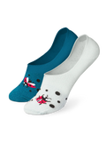 Chaussettes invisibles rigolotes Coccinelles et points