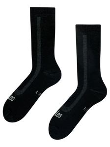 Chaussettes en éponge de laine mérinos noire